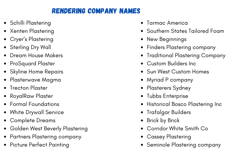 Rendering Company Names